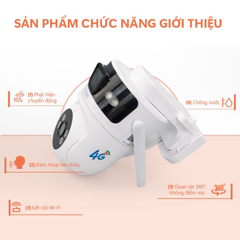 Aegis Home Store 4G SIM  camera wifi ban đêm yoosee camera camera ngoài trời webcam camera yoosee 2 mắt | BigBuy360 - bigbuy360.vn
