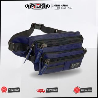   Giao Hỏa Tốc  Túi đeo bụng cao cấp 6 ngăn 600oxfor M.E.N rêu - đen vải dầy dặn gsr {HCM} 