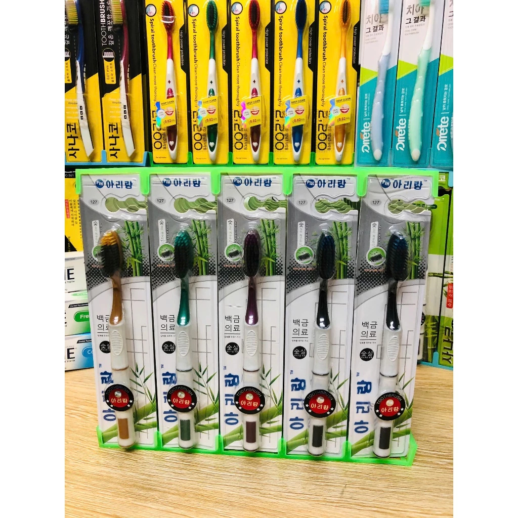 [Top Value] Combo 5 Bàn chải than tre BM06 mềm mại