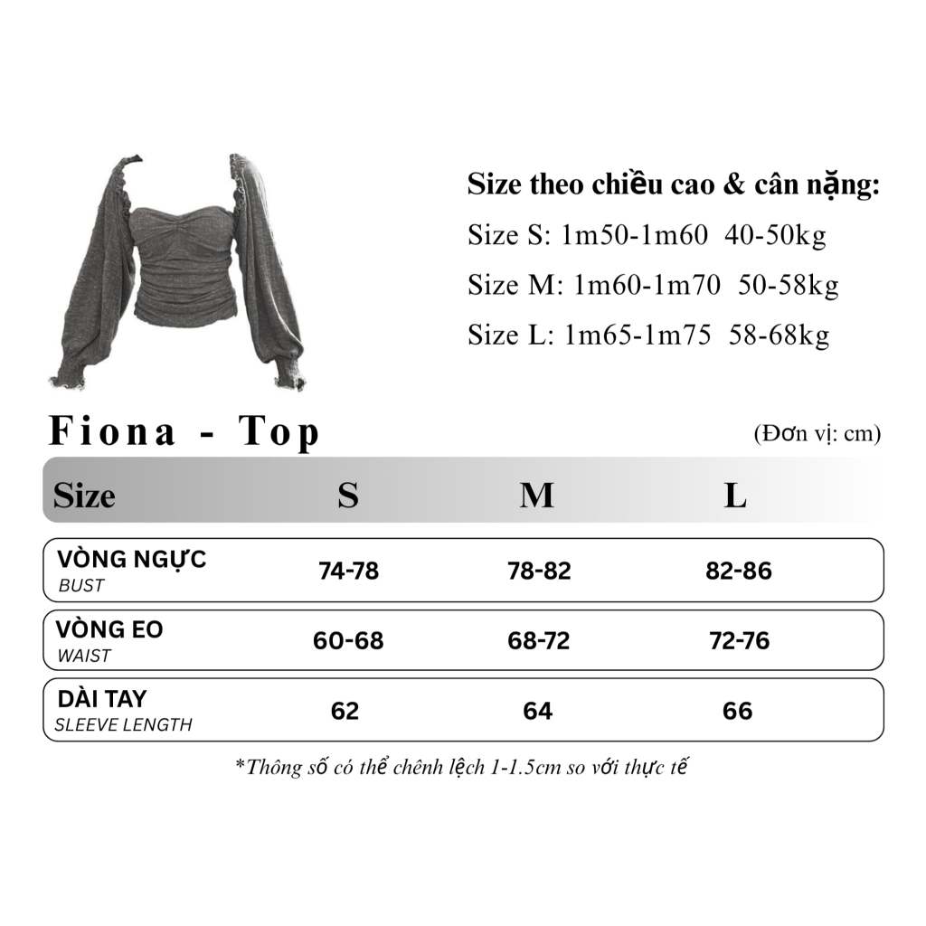 TSUN - Fiona Top Áo Ống Khoác Lửng Thun Len Gân Xám Body Gợi Cảm Cá Tính | BigBuy360 - bigbuy360.vn