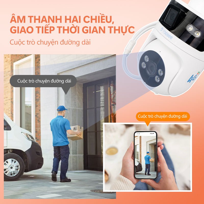 Aegis Home Store 4G SIM  camera wifi ban đêm yoosee camera camera ngoài trời webcam camera yoosee 2 mắt | BigBuy360 - bigbuy360.vn
