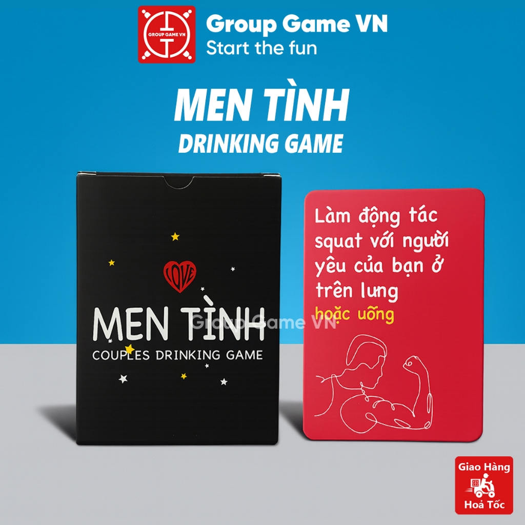 Bộ bài nhậu dành cho cặp đôi MEN TÌNH - Drinking game dành cho cặp đôi hẹn hò nồng cháy