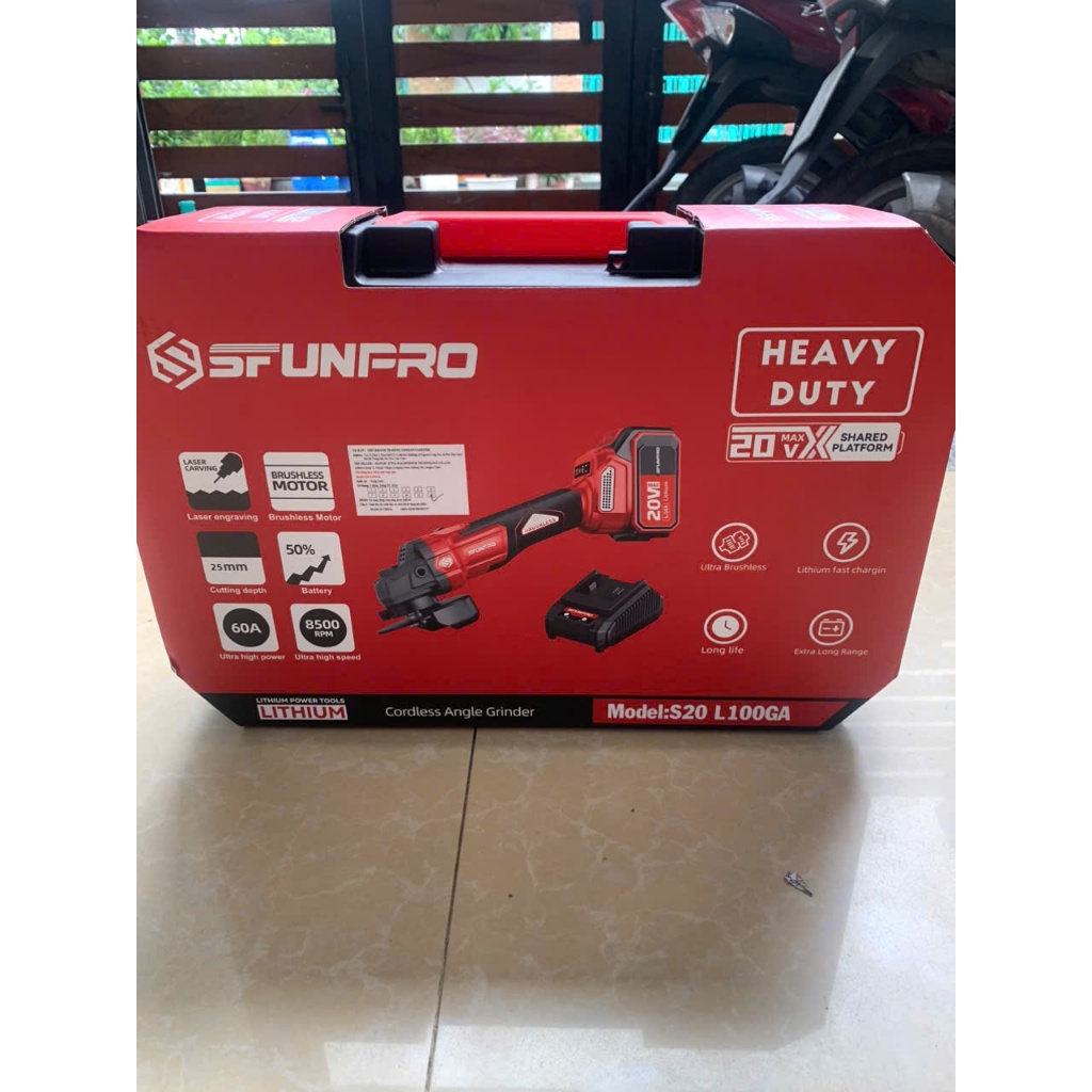 Máy mài chạy pin 20V Sfunpro S20L100GA (chưa kèm pin sạc )