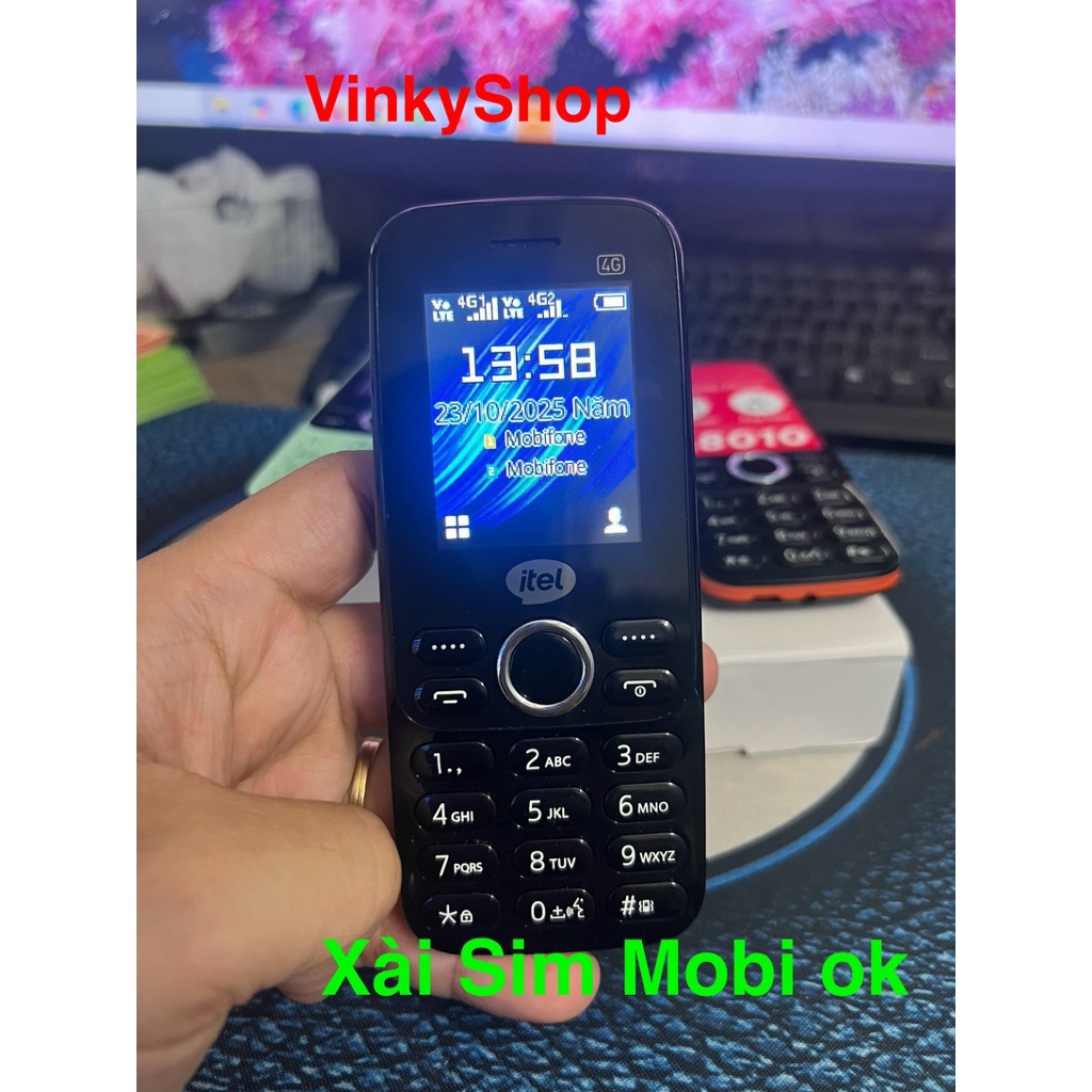 Thanh Lý Điện Thoại 4G itel it8010 CŨ có trầy xước - Xài sim Mobi ok còn bảo hành