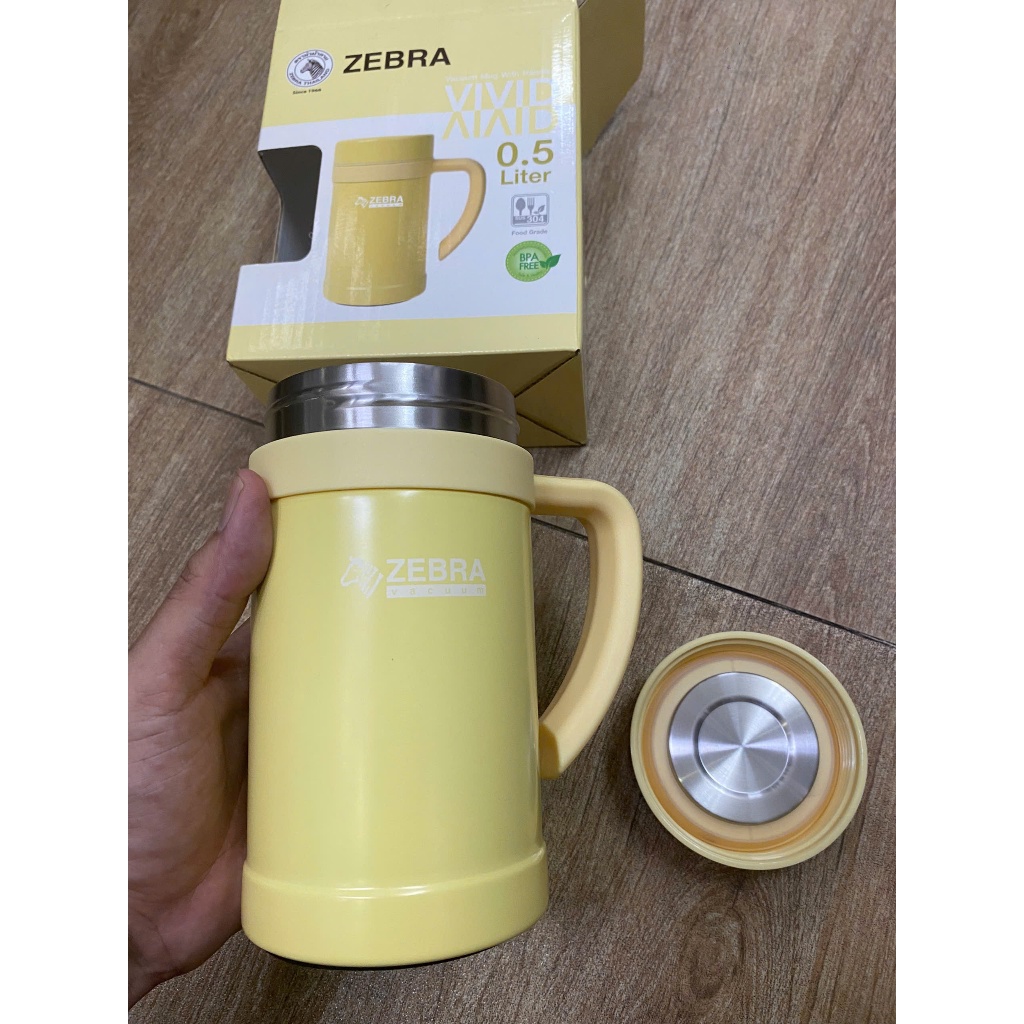 Ly giữ nhiệt Zebra Vivid có quai 500ml - 912715