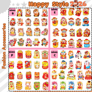  Bao Lì Xì Chibi Lì Xì Tết 2026 Bính Ngọ Hoạt Hình Giấy Lấp Lánh Dày Dặn 