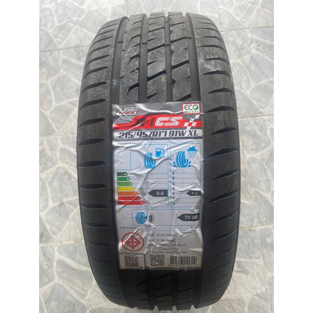 Lốp 215/45r17 Lenso Thái date 2023 chỉ 1500k
