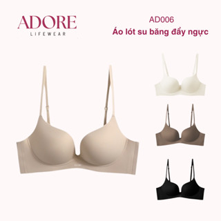  Áo Lót Su Băng Đẩy Ngực Tạo Khe  ADORE AD006 Không Gọng Dây Chéo Không Đường May Bra Mặc Áo Dài 