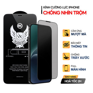  Kính cường lực iPhone chống nhìn trộm Full màn IP X Xs Xsmax 11 12 13 14 15 Promax... 
