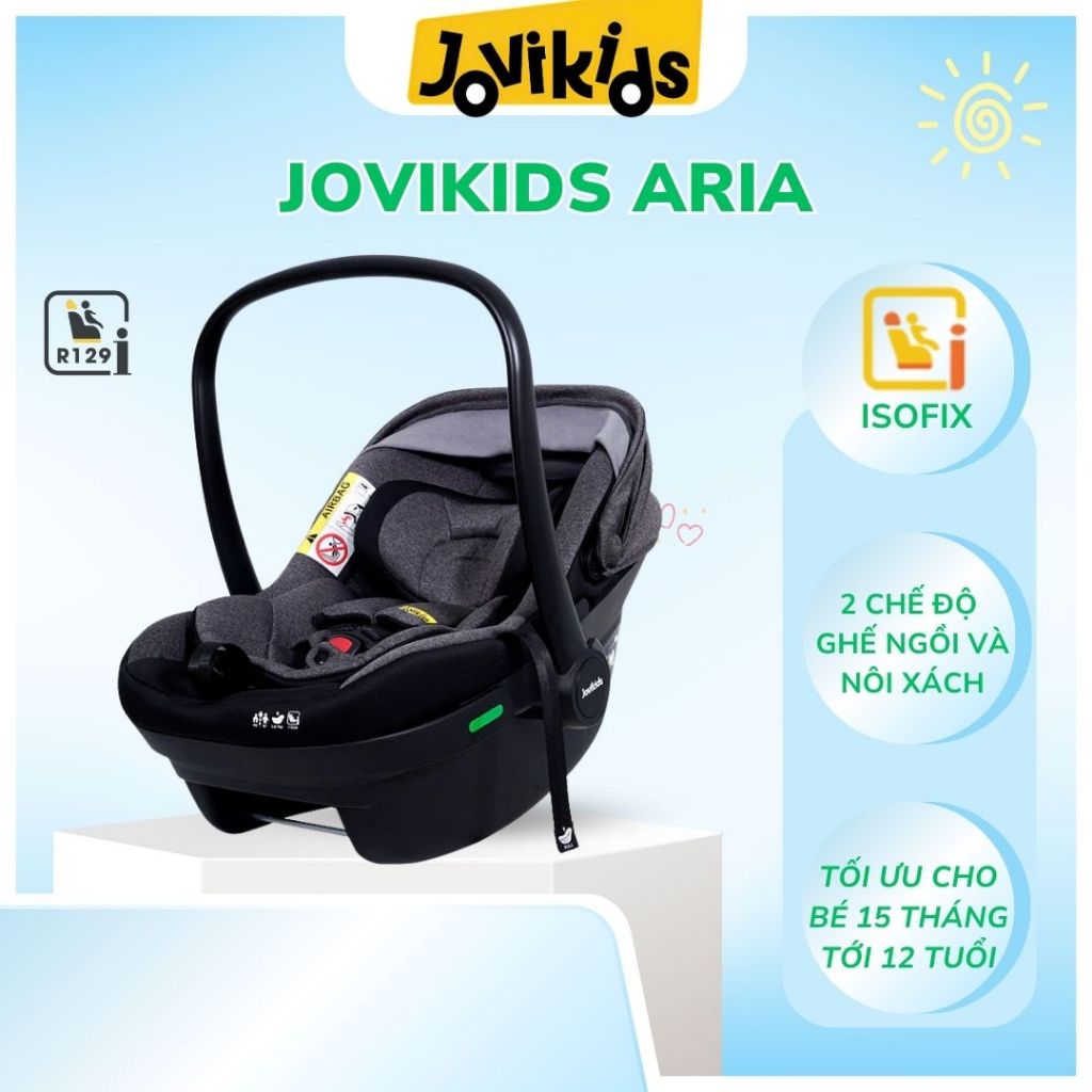 Nôi ô tô / Ghế ngồi cho cho trẻ sơ sinh JOVIKIDS Aria