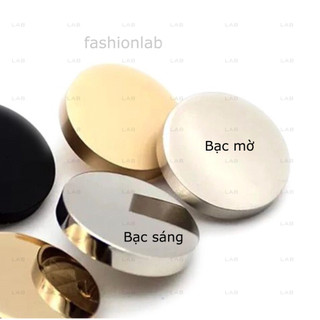 Khuy áo kim loại inox tròn - 10 chiếc #0202