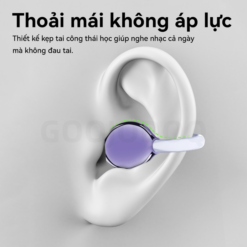 Tai nghe không dây kẹp thể thao GOOJODOQ Bluetooth 5.3 Kết nối ổn định Cảm ứng thông minh và Trợ lý AI Móc điều chỉnh | BigBuy360 - bigbuy360.vn