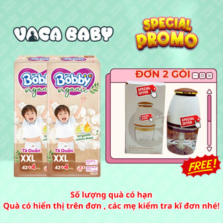  Combo 2 Gói Tã Bỉm Quần Bobby Organic Hữu Cơ cho bé đủ size M  L  XL  XXL  XXXL 