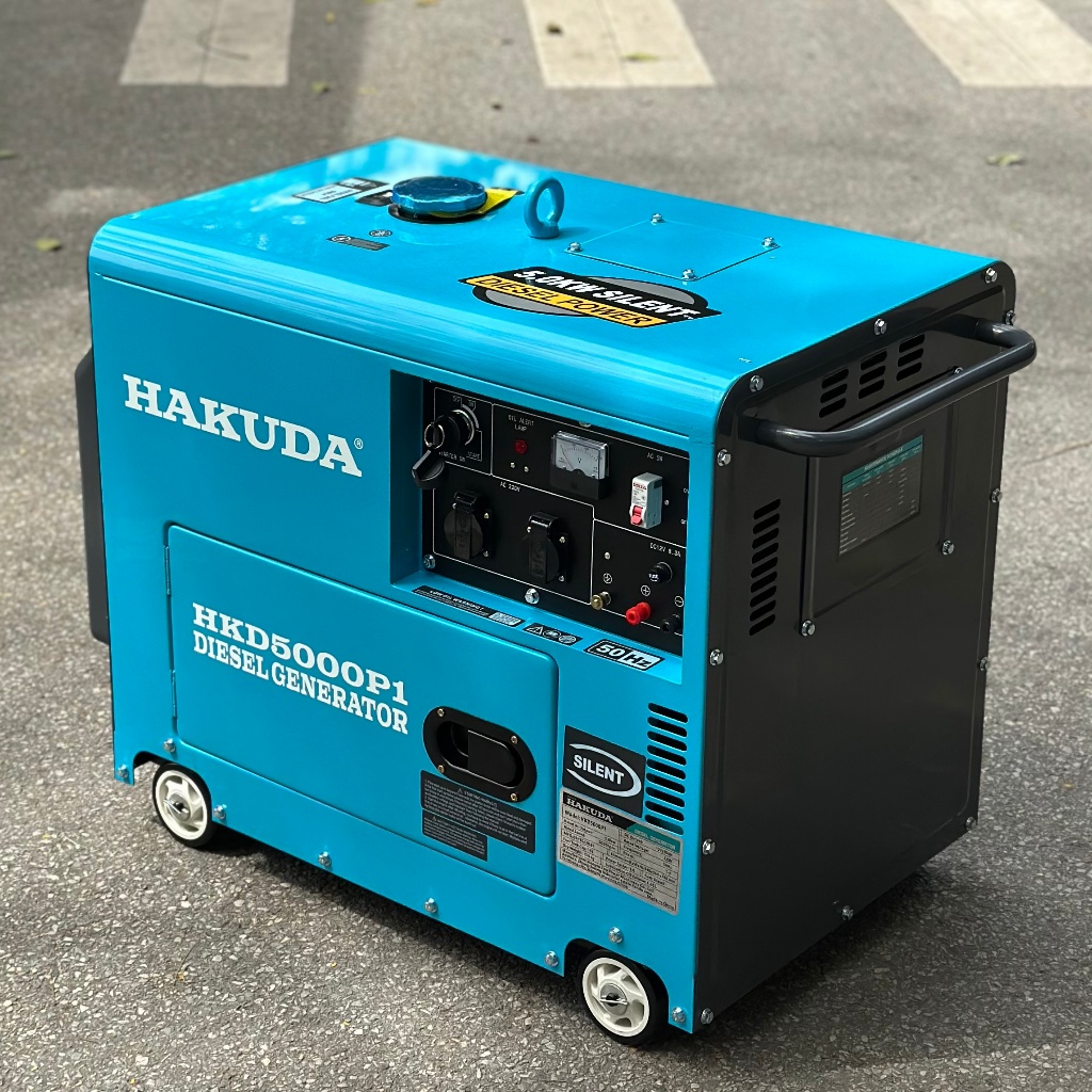 Máy Phát Điện Chạy Dầu 5KW Hakuda HKD5000P1 Hàng Chính Hãng