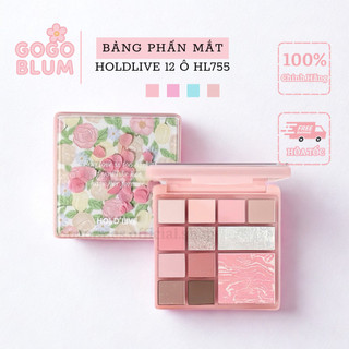   HOLD LIVE  Bảng Phấn Mắt HOLD LIVE 12 Ô Vườn Hoa Hoa Khô Kèm Má Hồng Highlight Secret Garden HL755 