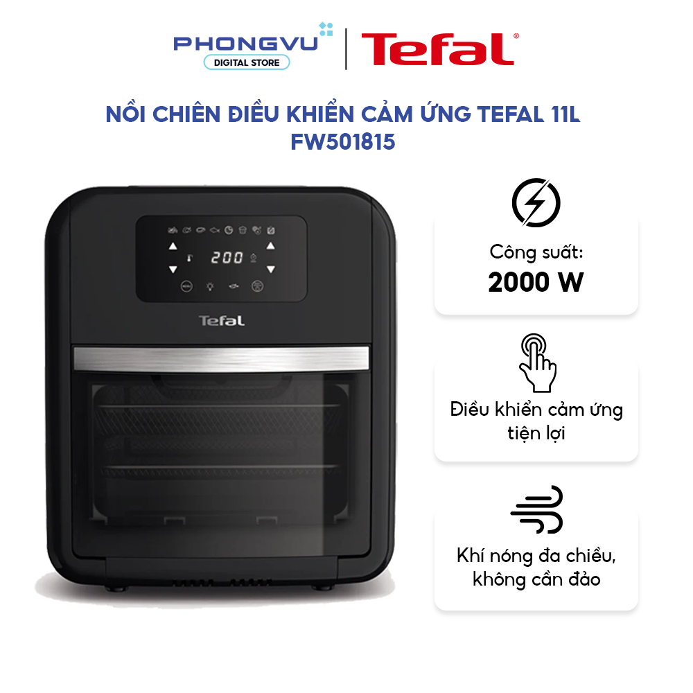 Nồi chiên không dầu Tefal FW501815 - Nướng chiên đa năng, Tiết kiệm dầu, Phù hợp gia đình đông người