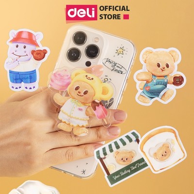 Giá Đỡ Điện Thoại Butter Bear Độc Quyền Deli, Giá Đỡ Điện Thoại Để Bàn Hình Cute Dễ Thương