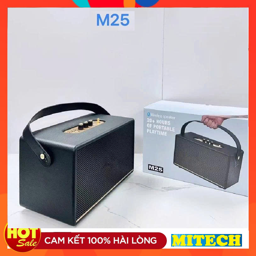 Loa Bluetooth M25 Bass Mạnh Âm Thanh Lớn Bluetooth 5.3 Pin Trâu Thiết Kế Sang Trọng Giá Tốt