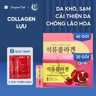 Nước Collagen Lựu Hàn Quốc, Collagen Uống Trắng Da, Nước Uống Đẹp Hộp 20 Gói - K P KOREPHARMA