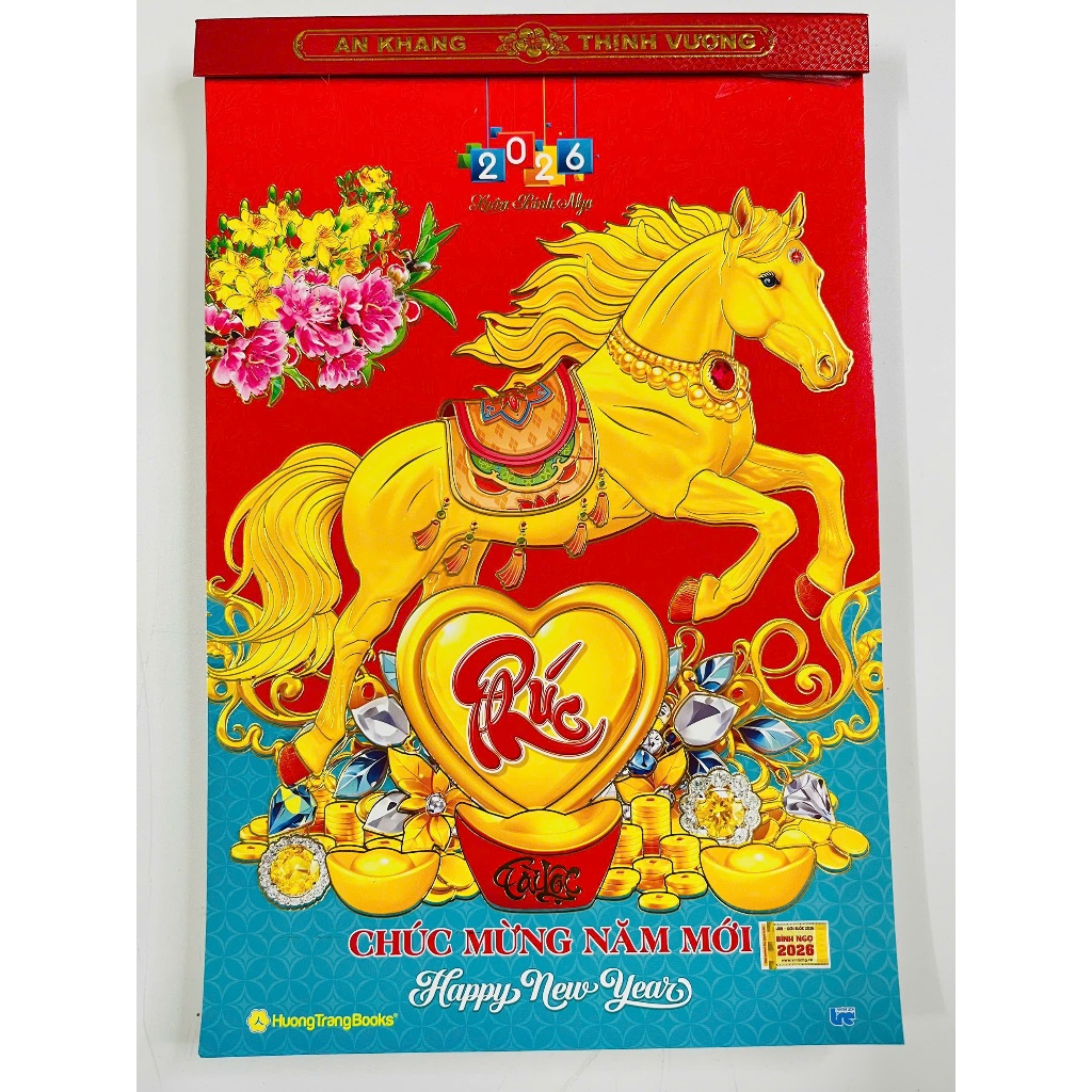 LỊCH 2026 LỊCH TẾT 2026 BLOC CỰC ĐẠI Kích cỡ 20x30(cm) Mã Đáo thành công