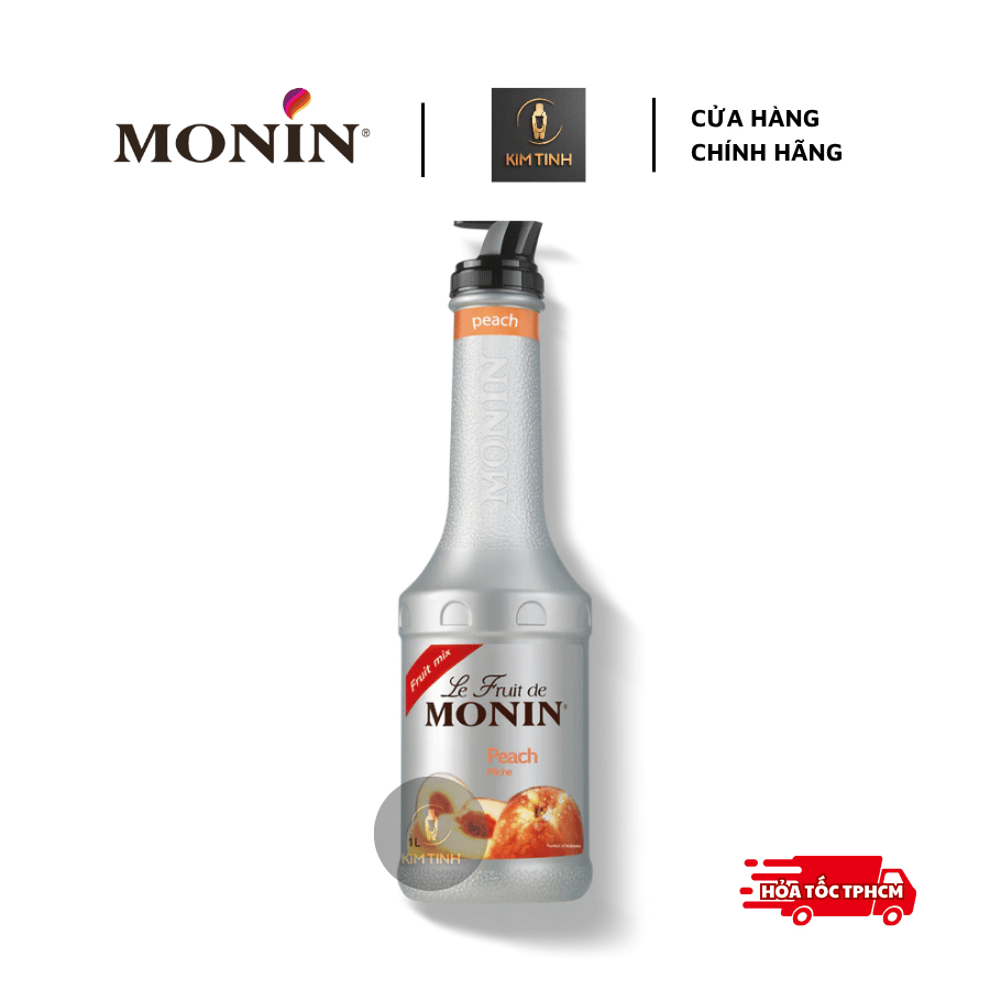 Mứt Sệt Monin Đào 1L | Monin Peach Puree | Le Fruit de MONIN Peach [Chính Hãng]