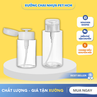  Chai Chiết Nước Tẩy Trang Toner Có Nút Nhấn Tiện Lợi Khi Mang Du Lịch – Lọ Chiết Mỹ Phẩm Đa Năng 