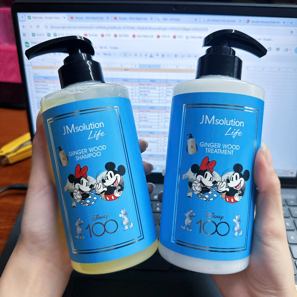 Set dầu gội xả gừng JM Solution Life Ginger Wood 500ml