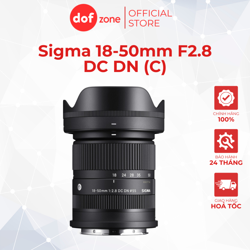 Ống kính Sigma 18-50mm F/2.8 DC DN (C) - Chính hãng BH 2 năm