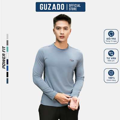 Áo Thun Nam Dài Tay GUZADO Heattech Giữ Nhiệt, Vải Cao Cấp Mềm Mịn, Co Giãn 4 Chiều GDT02-GCTD26W001