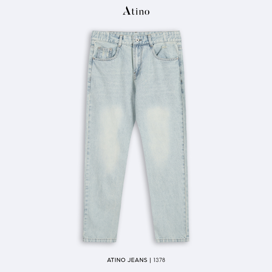 Quần Jeans Atino Dáng Loose 56% Polyester 44% Cotton Thoáng Khí Thoải Mái 30.1.1378