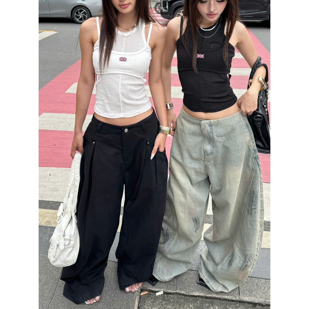 Áo ba lỗ layer hai dây khoét eo cờ Anh sexy tôn dáng YOSI - 𝐊𝐈𝐋𝐋 𝐒𝐘𝐒𝐓𝐄𝐌 | BigBuy360 - bigbuy360.vn