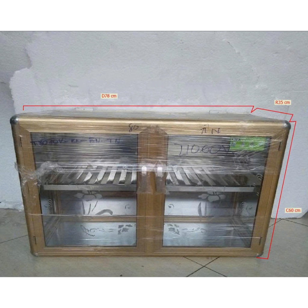 2-(Q9HCM) Tủ Úp Chén Treo Tường Nhôm Kính Cao Cấp -Tủ Bếp Nhôm Kính Treo Tường Cao Cấp-Mã:T803560VĐ-