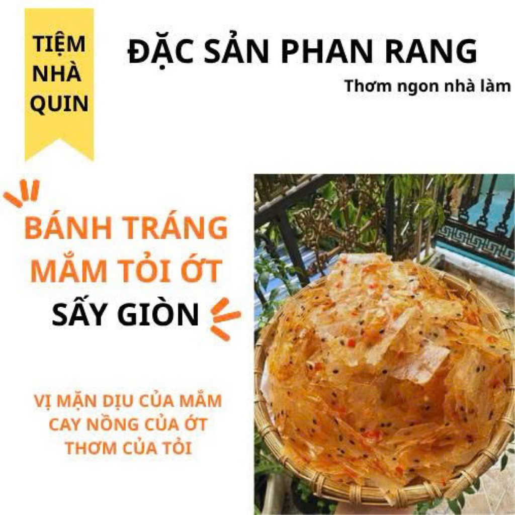 Bánh tráng mắm tỏi Phan Rang- 500gr