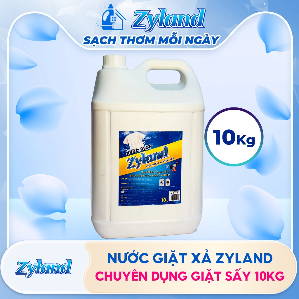 Nước giặt xả Zyland chuyên dụng giặt sấy 10Kg/2