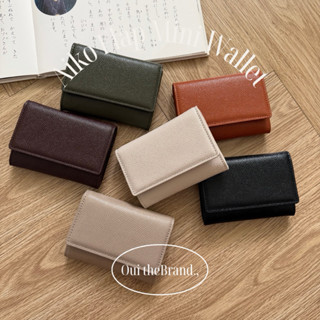 [ Tặng Charm May Mắn ] Aiko Mini Flap Wallet - Ví Gập Mini Tinh Gọn AIKO ( Ouithebrand )