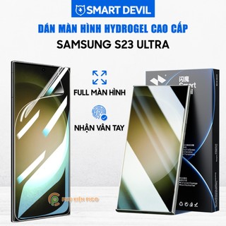  Dán màn hình Samsung S23 Ultra PPF cao cấp nhận vân tay full màn hình trong suốt chính hãng Smart Devil 