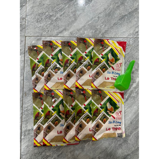 (combo 10 gói) Cám sắc tố lông Lê Thịnh dành cho chim hút mật gói 100gr