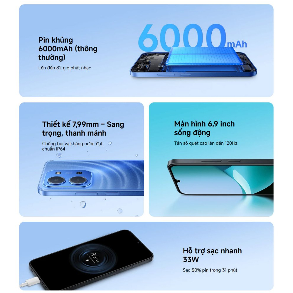 Điện Thoại Xiaomi Redmi 15C (4+128GB | 6+128GB) Chính Hãng | BigBuy360 - bigbuy360.vn