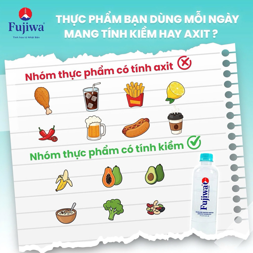Nước uống ion kiềm cao cấp Fujiwa thùng 300ml