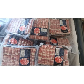 Ba chỉ bò Mỹ cuộn.khay 500g( giao hỏa tốc )