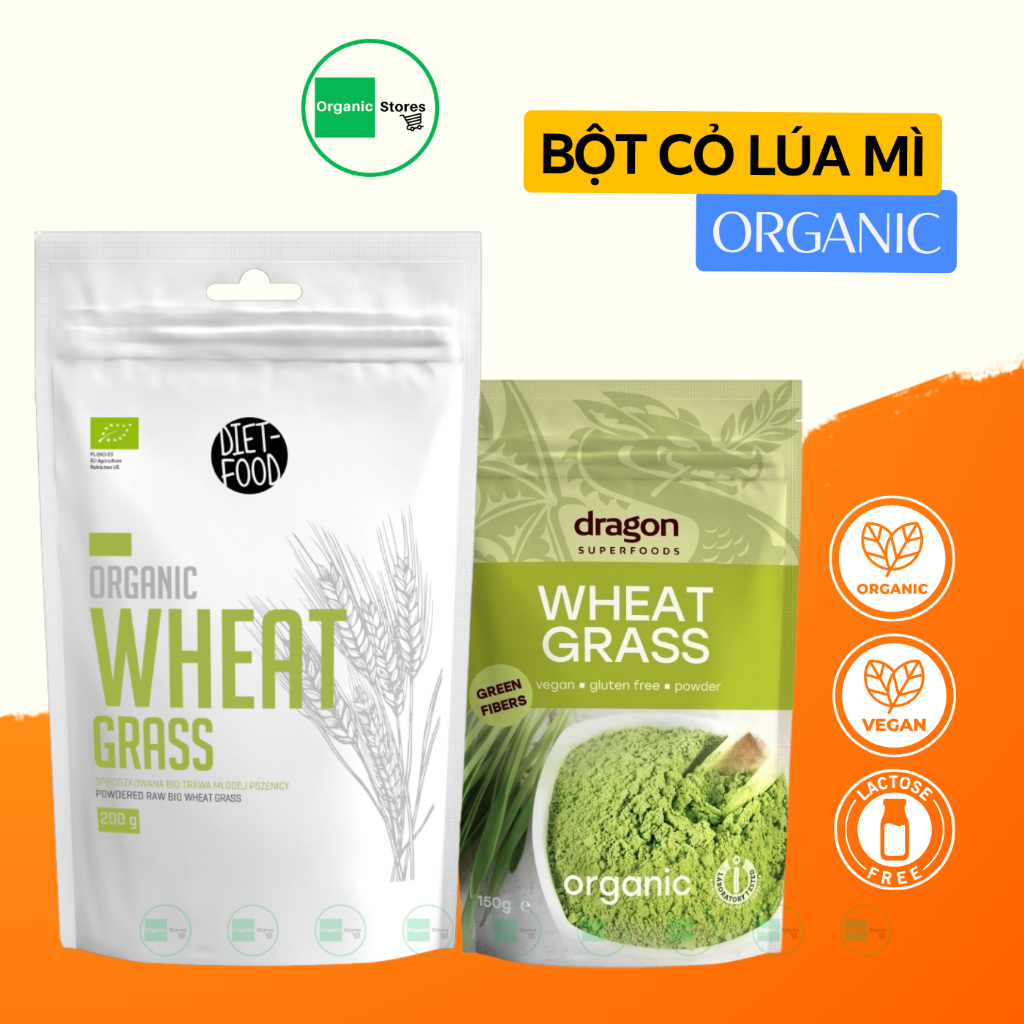 Bột cỏ lúa mì hữu cơ 150gr (Bio Planet -Dragon Superfoods) - Ăn thực dưỡng - Organic Stores