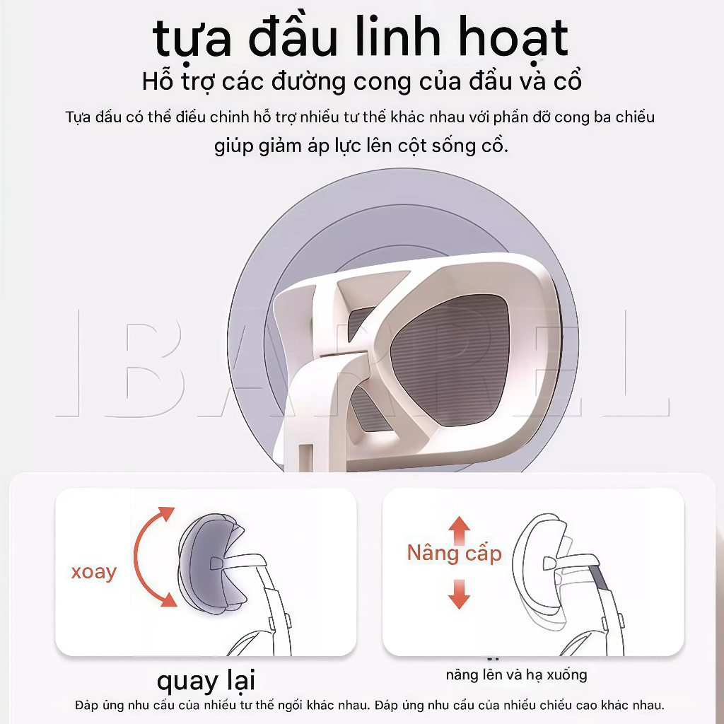 IB Ghế văn phòng Ghế chơi game Tựa lưng cao Có thể điều chỉnh độ cao Xoay 360° Giá rẻ Nâng cấp mới | BigBuy360 - bigbuy360.vn