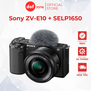  Máy ảnh Sony ZV-E10 ĐEN + Kit 16-50mm F3.5-5.6 II - Chính hãng - Tặng kèm thẻ nhớ 64GB 