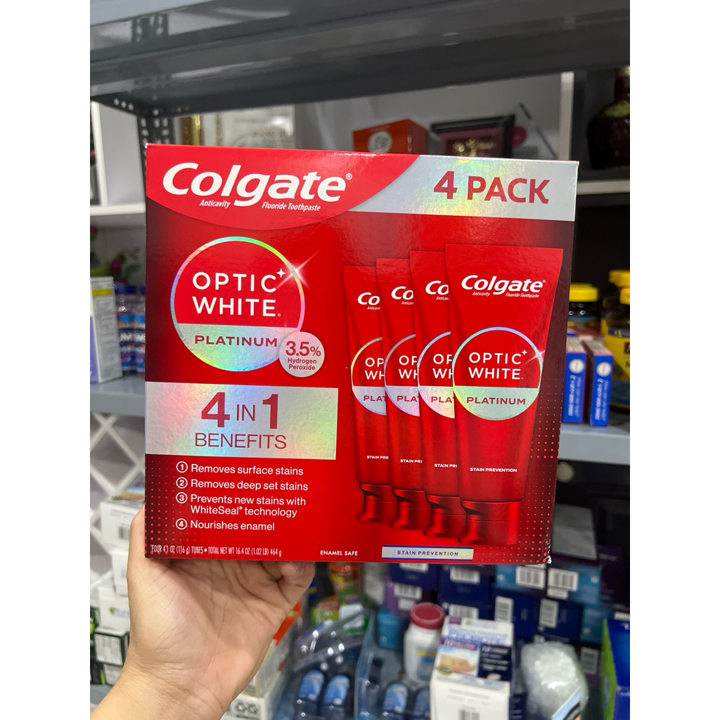 Kem đánh răng Colgate Optic [Hàng Mỹ]