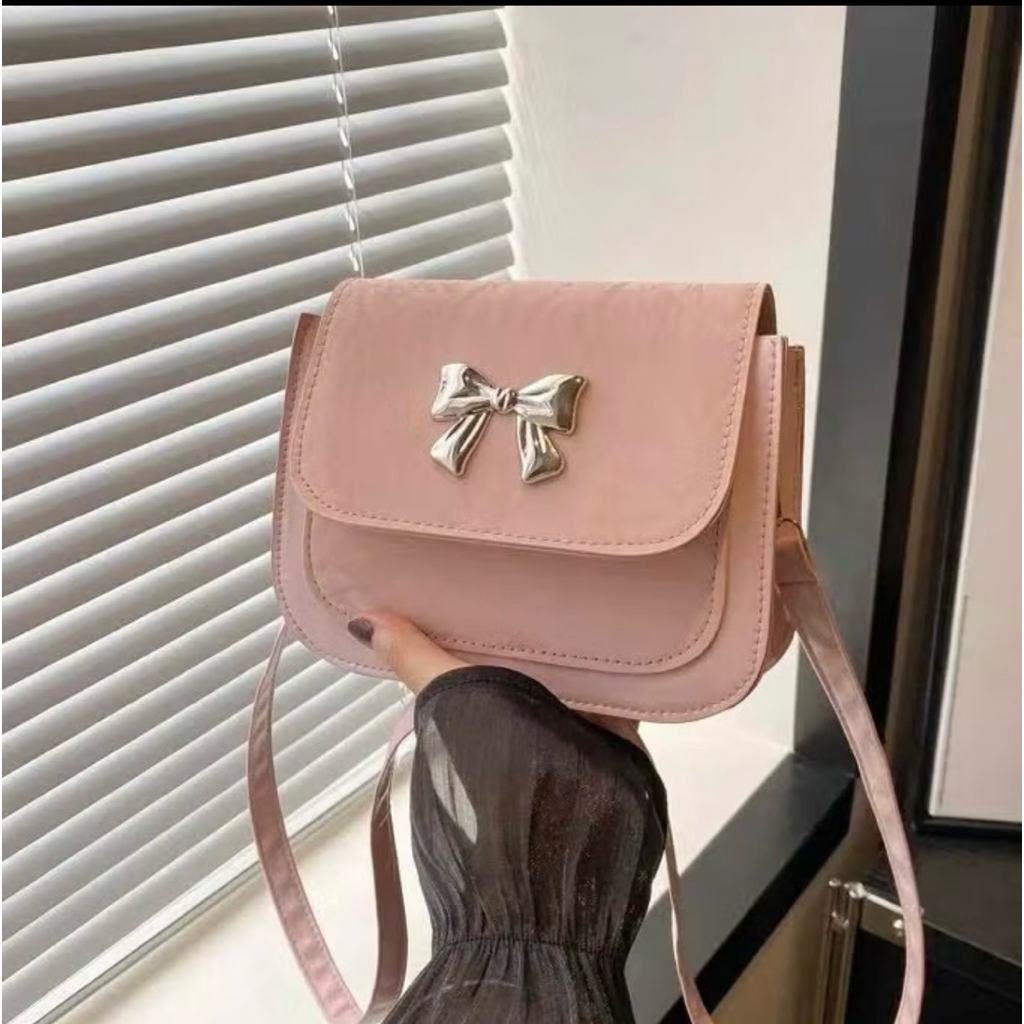 Túi đeo vai mini da nhung mềm siêu xinh