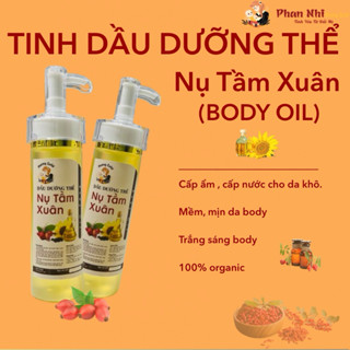  DẦU DƯỠNG THỂ TINH CHẤT NỤ TẦM XUÂN • BODY OIL • Dưỡng Da Body Cấp ẩm cho da khô•Handmade •Mamy Gold •Shop Mẹ Gold Gin 
