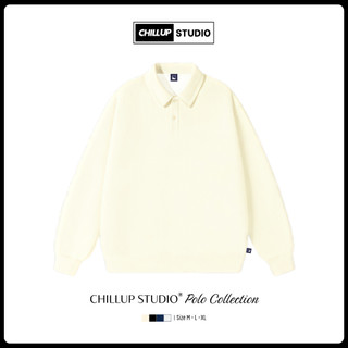 Áo Polo Sweater Có Cổ Nỉ 2 Da Cotton 100% Unisex Nam Nữ Form Rộng Trơn-TC289 CHILLUP STUDIO Giữ Ấm Thu Đông
