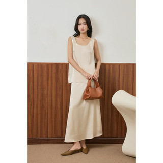 áo ba lỗ lụa tanktop kiểu dáng basic thanh lịch HOIVU Lina top