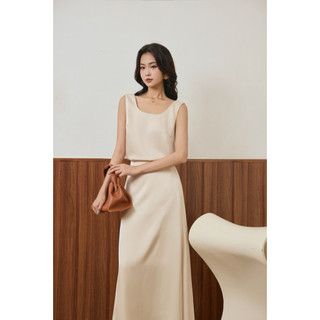 áo ba lỗ lụa tanktop kiểu dáng basic thanh lịch HOIVU Lina top