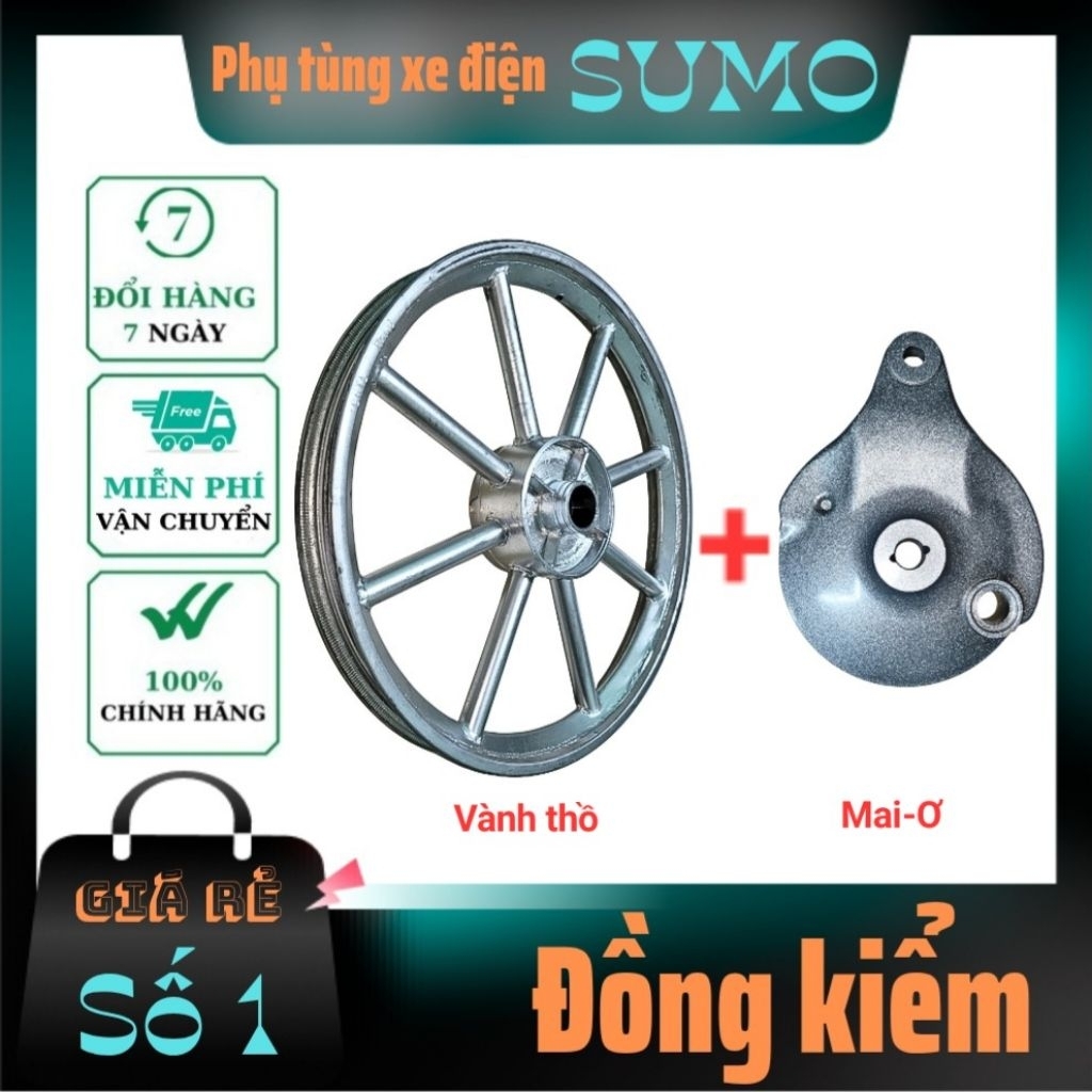 Vành chịu tải xe máy, vành thồ xe máy 17 inch chịu tải 650kg
